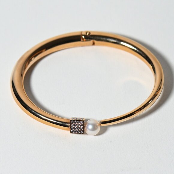 Vita Fede Rose Gold Plated Bracelet with Pearl and Pave Crystal Detailing - Picture 8 of 9